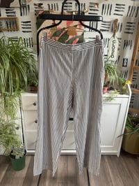 Image 1 of Fashion Nova stripe pocket wide leg pants 
