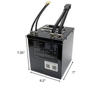 Image 1 of 60v 24Ah 150A Lithium Ion Battery with Case