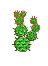 Image 1 of "Heavy Metal Prickly Pear" Die Cut Sticker