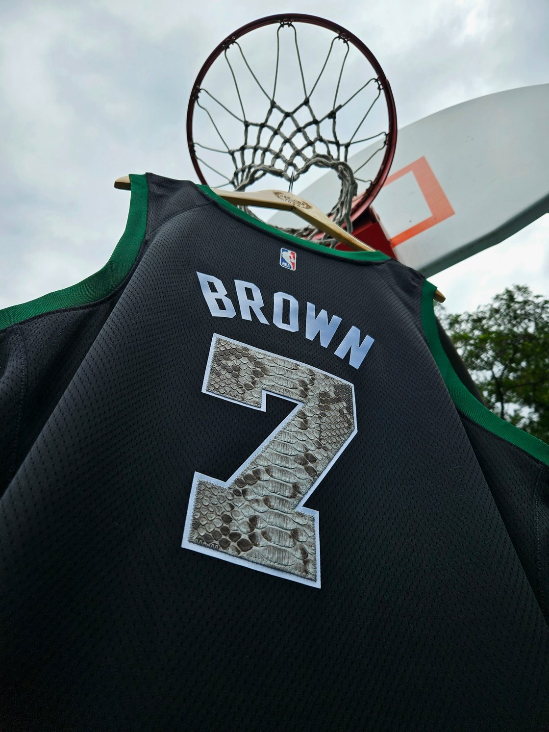 Image of Jaylen Brown snakeskin jersey