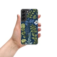 Image 11 of Art Nouveau Inspired Blue Boho Floral Clear Case for Samsung®