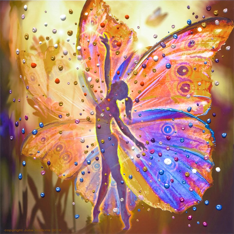 Image of The Wishing Fairy Energy Painting - Gicleee Print
