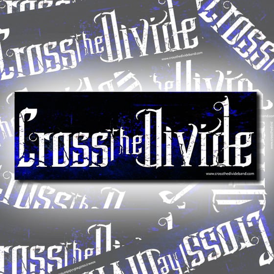Image of Cross the Divide Logo Bumper Sticker