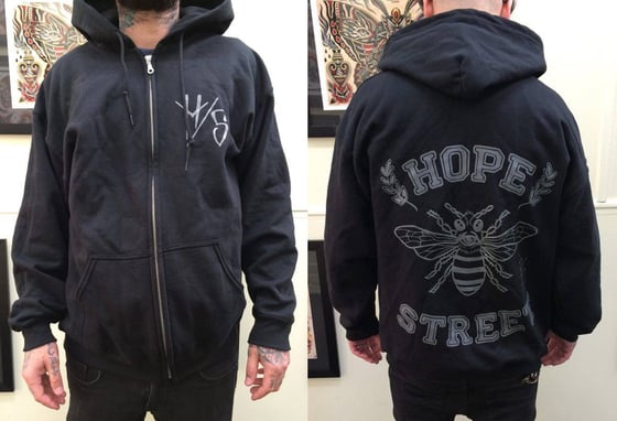 Image of HOPE STREET Bee design hoodies