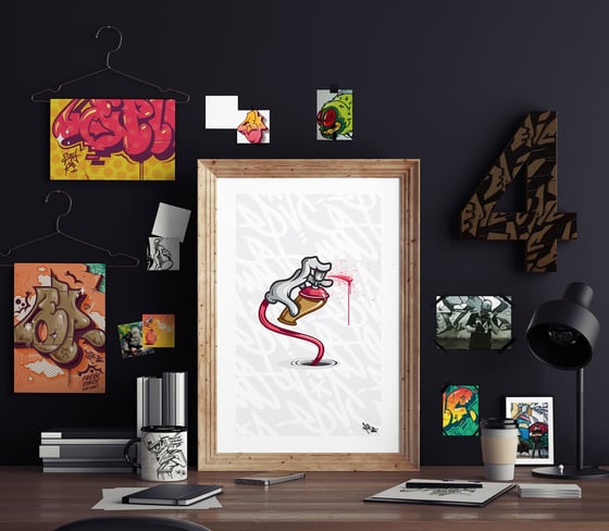 Image of "SRAYCATION" Art Print