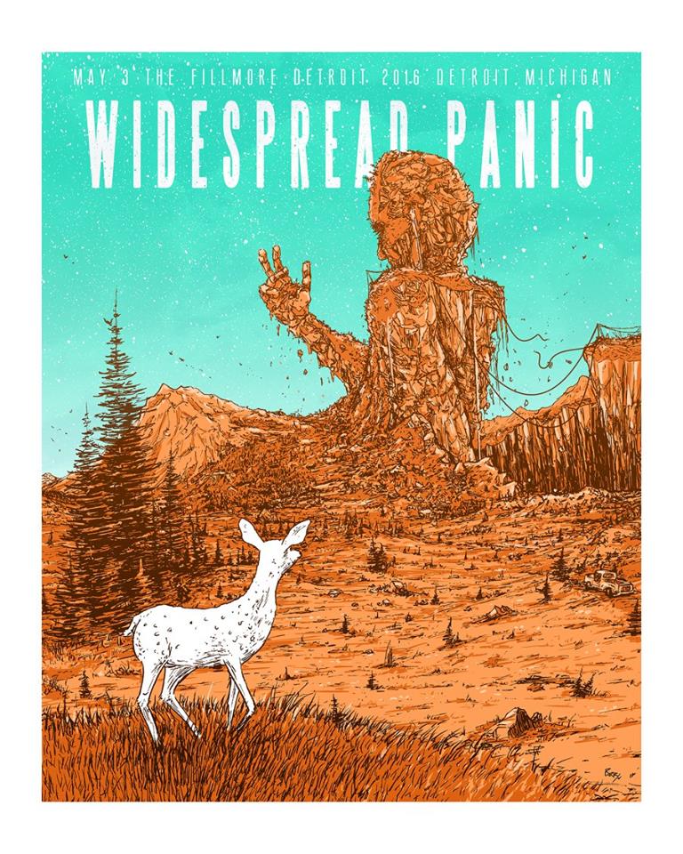  Widespread Panic May 3rd Fillmore Detroit Michigan 