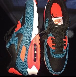 Image of Nike Air Max 90 Anniversary 'Blue Snake' [725235 300]