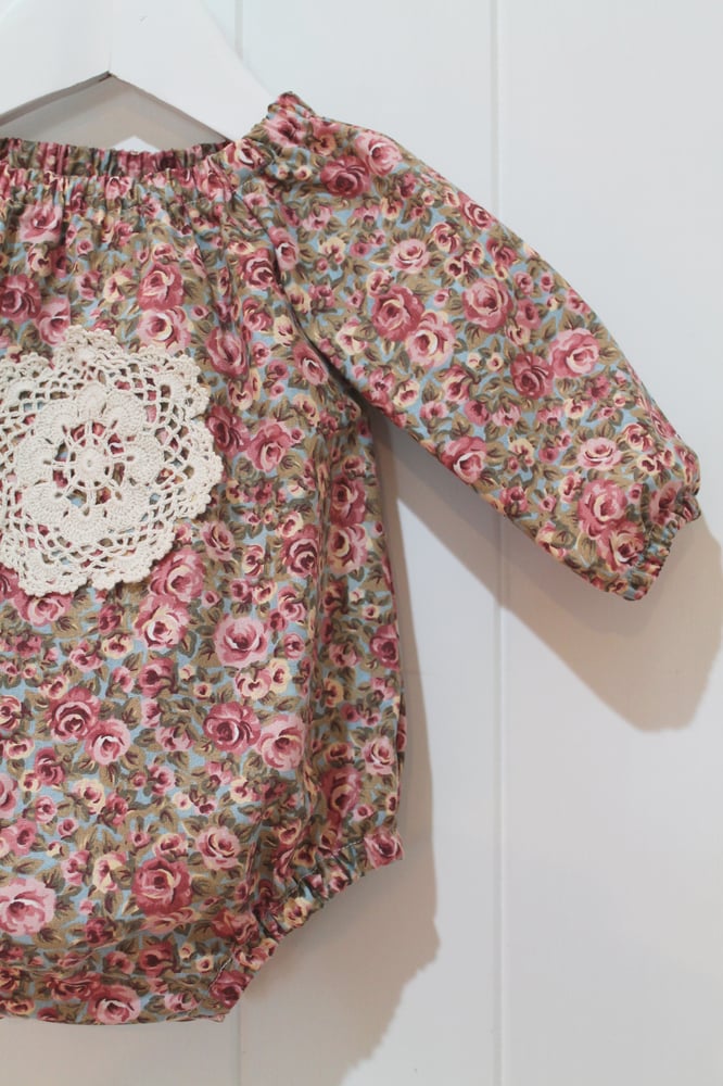 Image of Tapestry Rose - Long Sleeved Playsuit Romper