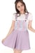 Image of Secret Garden Pinafore in Purple