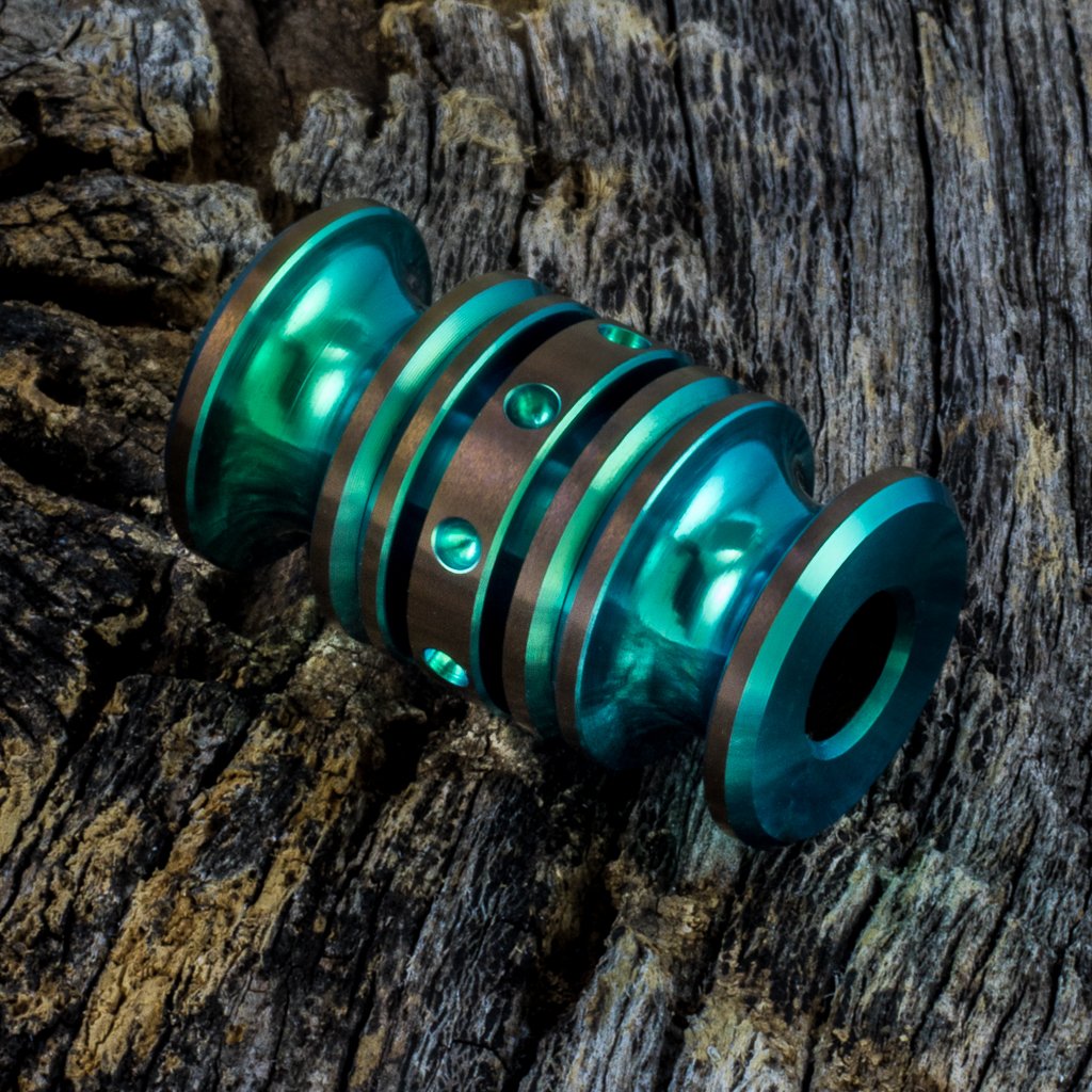 Image of Toxic Green & Bronze Triple Bead Set #5