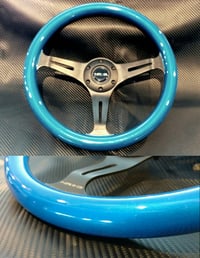 NRG 350mm Blue steering wheel