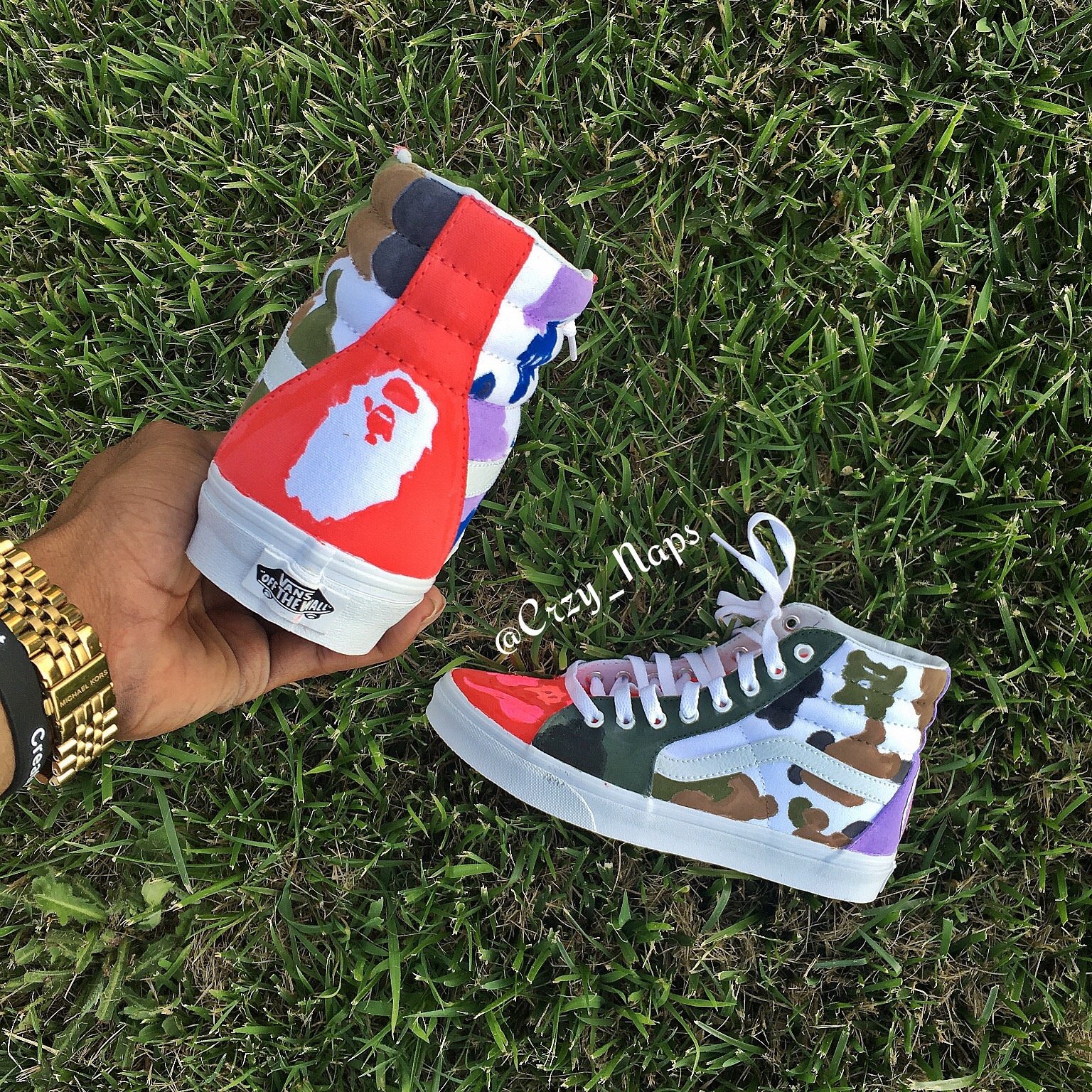 bape vans high top