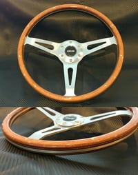 NRG Classic Wood Grain 365mm steering wheel