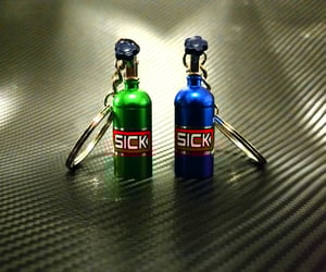 Image of SICK NITROUS BOTTLE KEYCHAIN