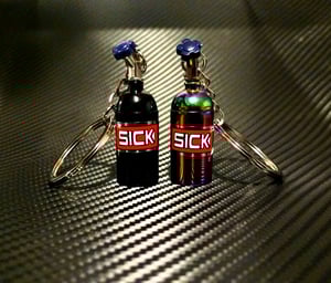 Image of SICK NITROUS BOTTLE KEYCHAIN