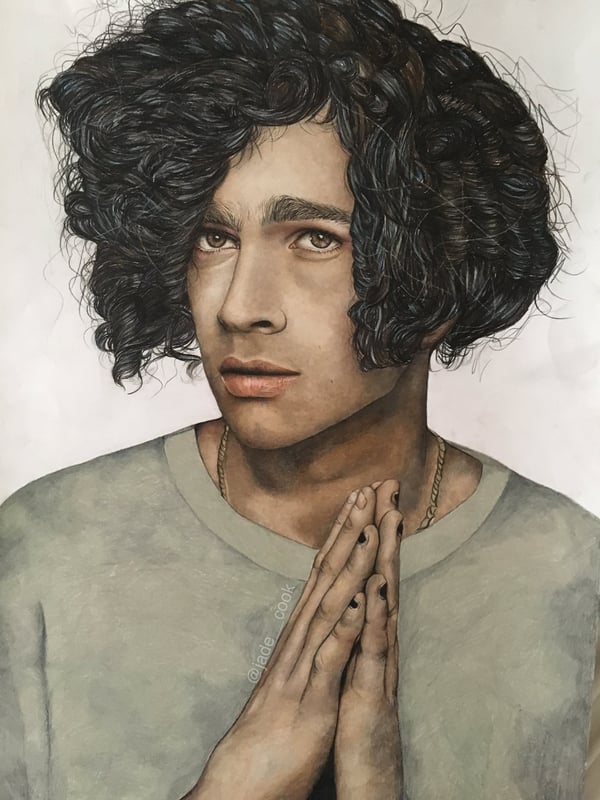 Image of Matty Healy A3 coloured prints