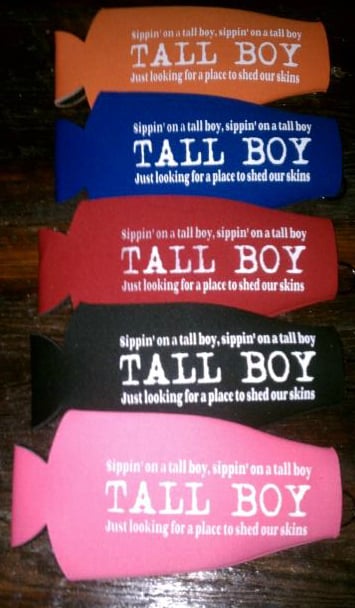 Image of Tall Boy zip up koozies, Goin' Out West regular and WSPFamily regular koozies (Multiple Colors)