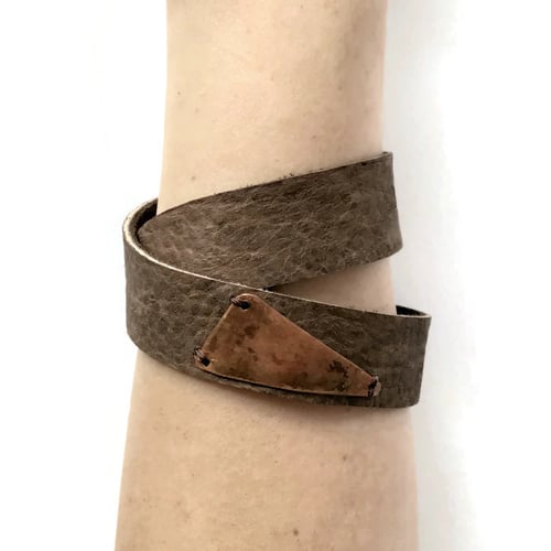 Image of Double-Wrap Bracelet with Triangle