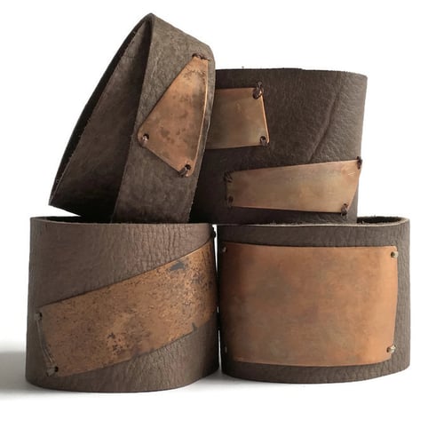 Image of Double-Wrap Bracelet with Triangle