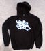 Image of "Hired Goons" O.G. Tag Hoodie. White on Black