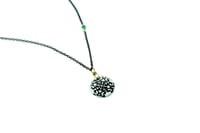 Image 1 of om necklace with emerald