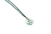 om necklace with emerald