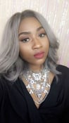 Image of Full Lace Grey Wig 14inches