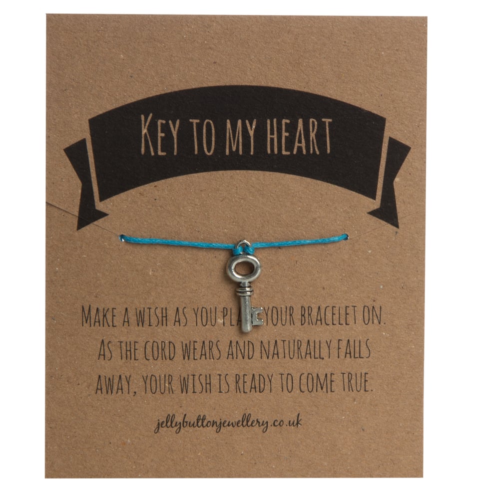 Image of Key Adjustable Charm Bracelet