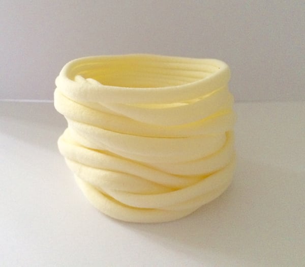 Image of Wholesale nylon headbands - Cream