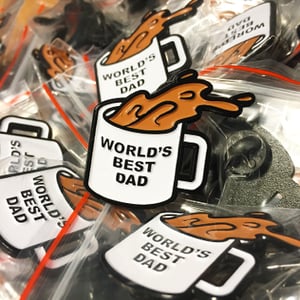 Image of "WORLD'S BEST DAD" PIN