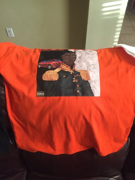 Image of Obstructed Enviornments Orange Tee Shirt