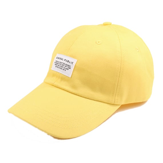 Image of Cotton Chino Baseball Cap (Yellow)
