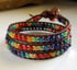 Chakra Leather Wrap Bracelet Image 2