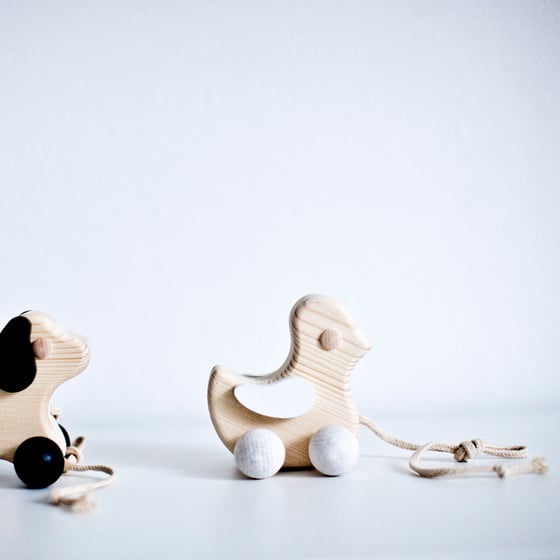 Image of wooden pull animal