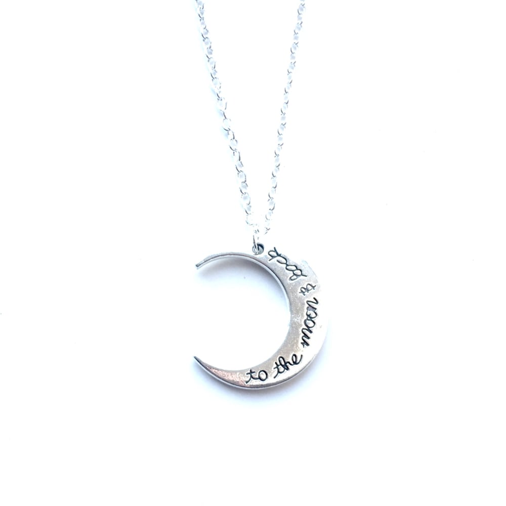Image of To the moon and back necklace