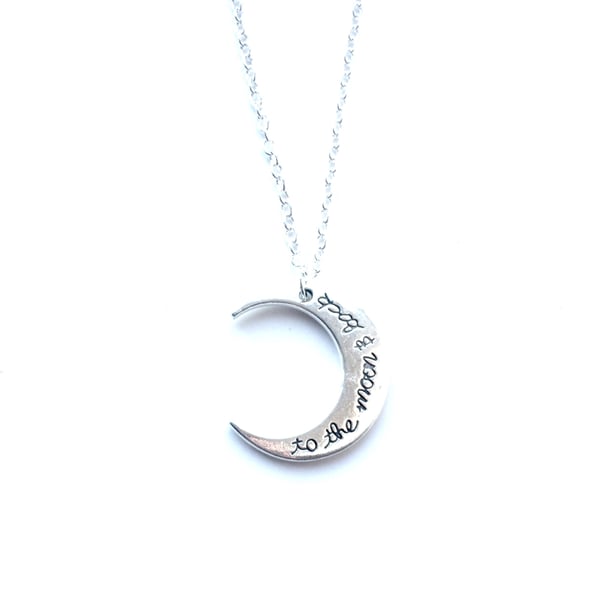 Image of To the moon and back necklace