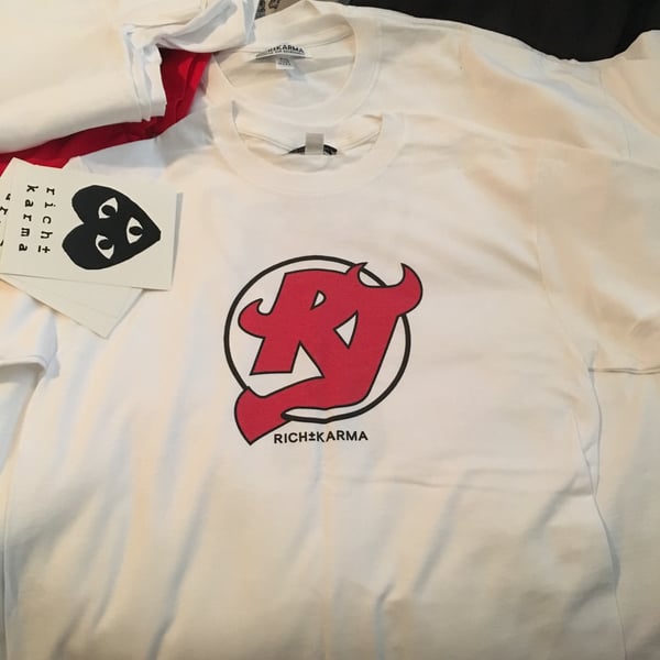 Image of WHITE RICH KARMA X RJLU  HOCKEY PUCK
