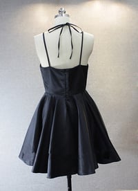 Image 2 of Sexy Short Black Halter Homecoming Dresses, Summer Dresses, Little Black Dresses