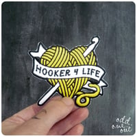 Image 1 of Hooker 4 Life - Iron on Gang Patch