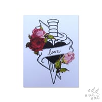 Image 3 of Love Dagger - Customizable card!