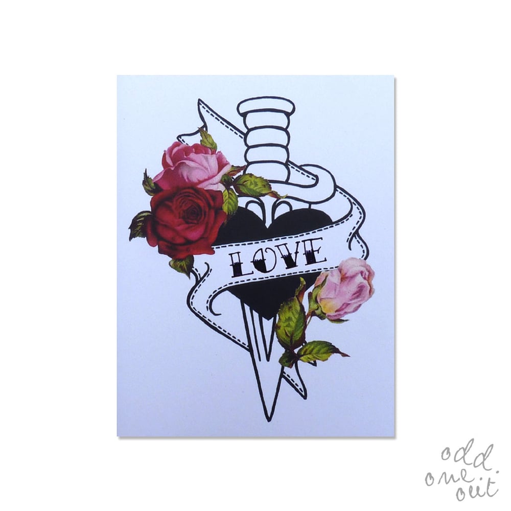 Image of Love Dagger - Customizable card!