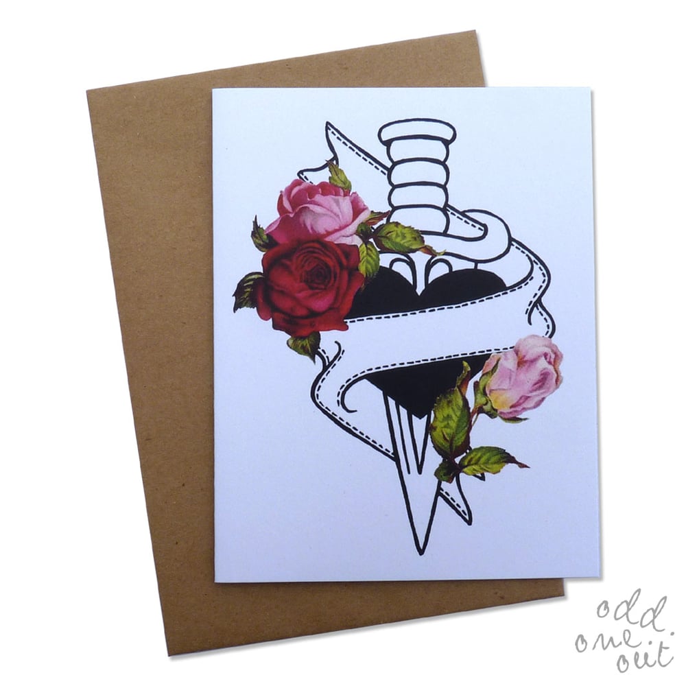 Image of Love Dagger - Customizable card!
