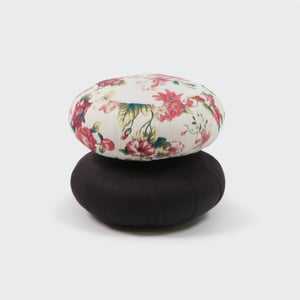 Image of Small Round Zafu Cushion – patterned