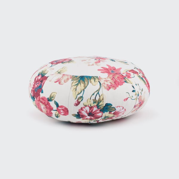 Image of Small Round Zafu Cushion – patterned