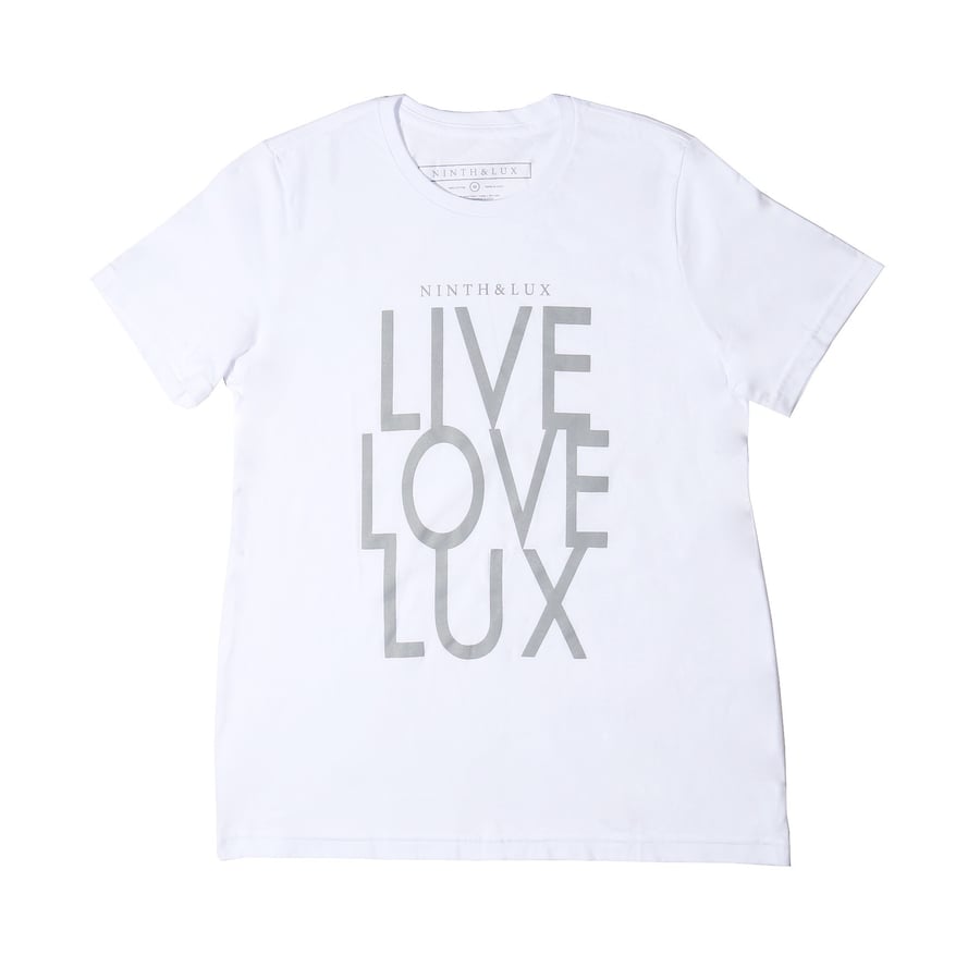 Image of LIVE LOVE LUX blanc