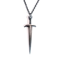 Image 2 of Sword necklace in sterling silver, two sizes