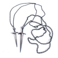 Image 1 of Sword necklace in sterling silver, two sizes