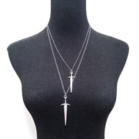 Image 4 of Sword necklace in sterling silver, two sizes