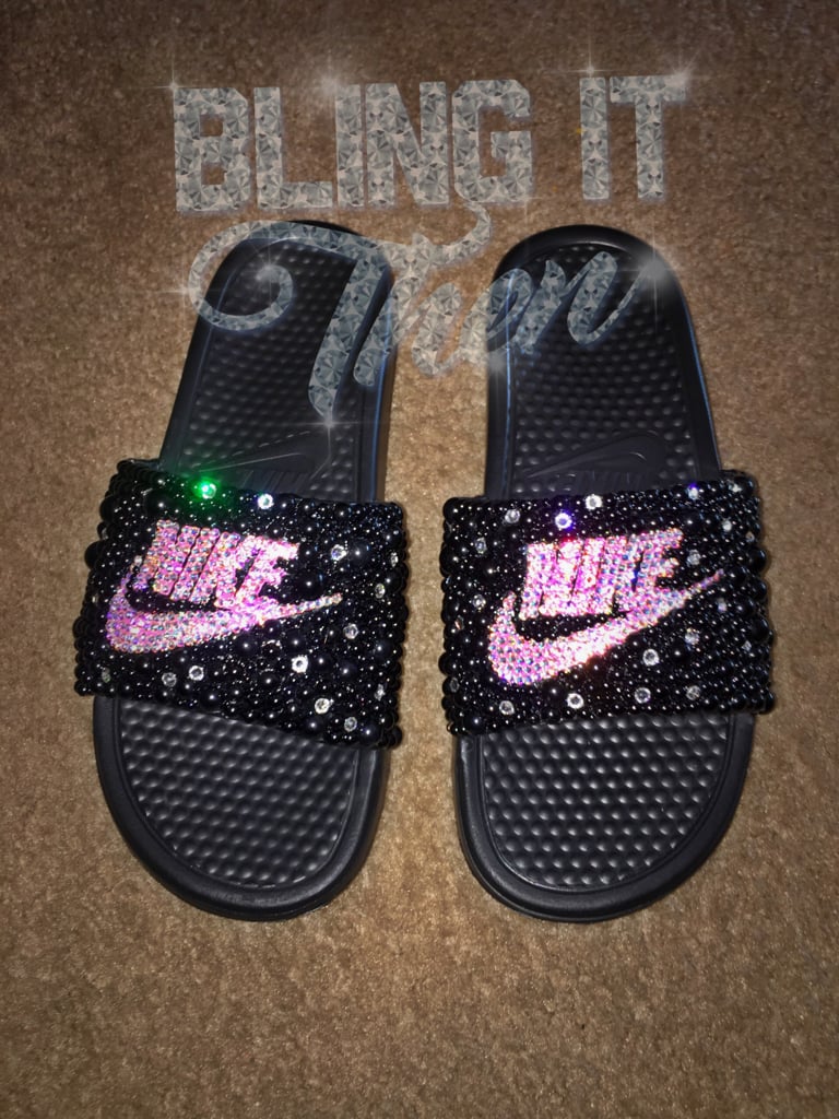 all pink nike slides