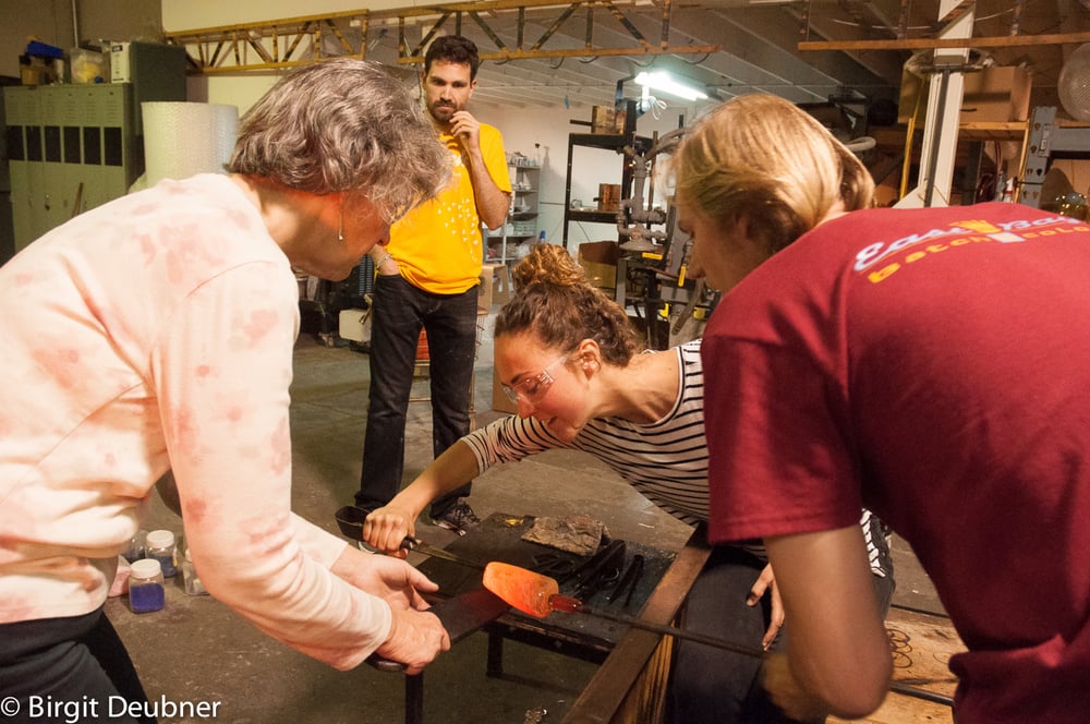 Image of 3-4 hour Glassblowing class for a team of 9 - 12 / you get 3 instructors!!